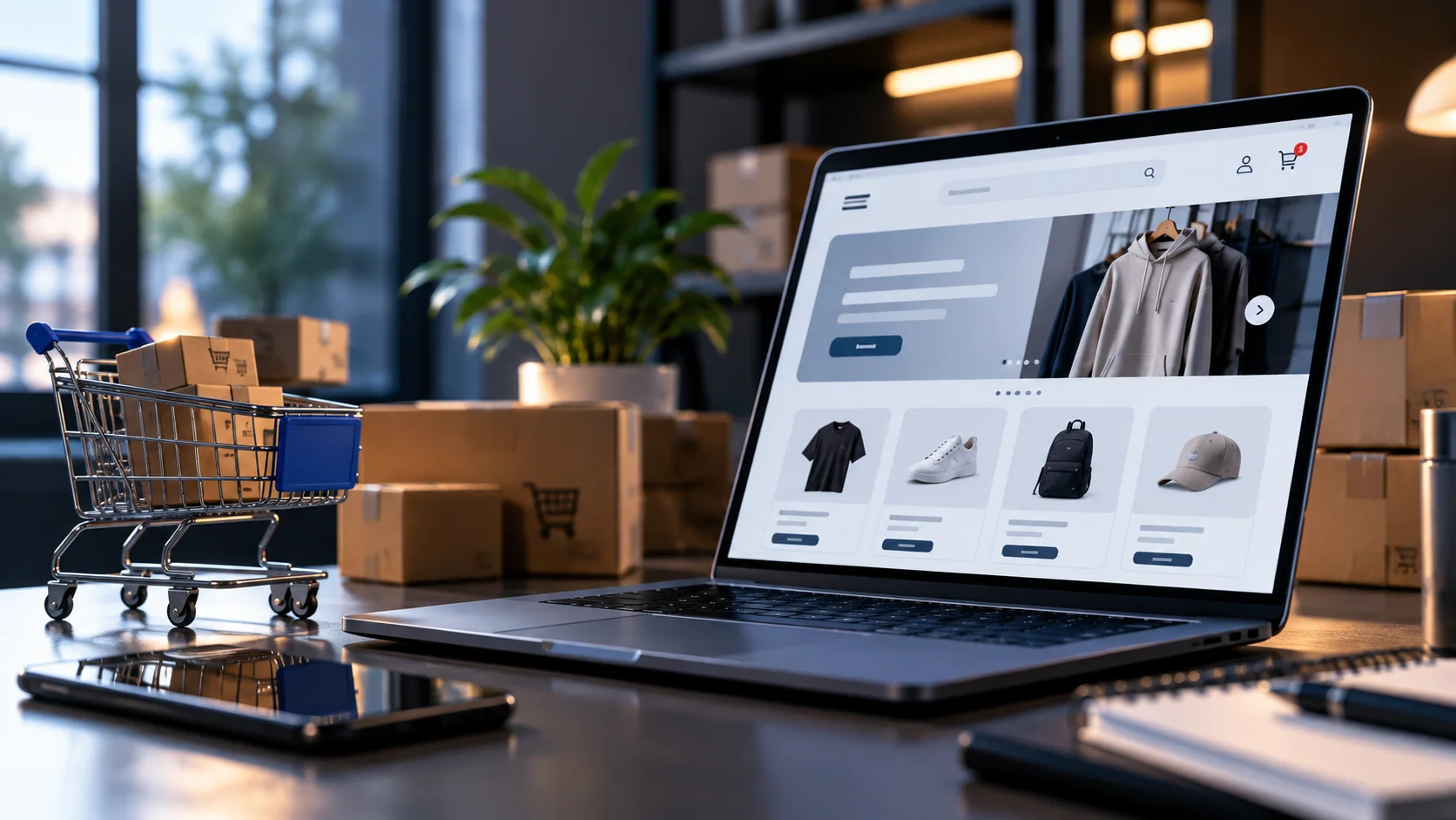 Diseño de tienda online para vender productos por internet